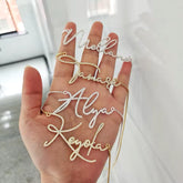 Custom Crystal Name Necklace